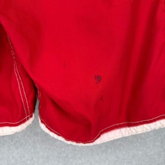 Abercrombie Fitch VTG Tugger Swim Trunks Shorts Size L Red White Baggy Cargo Y2K - Picture 7 of 14